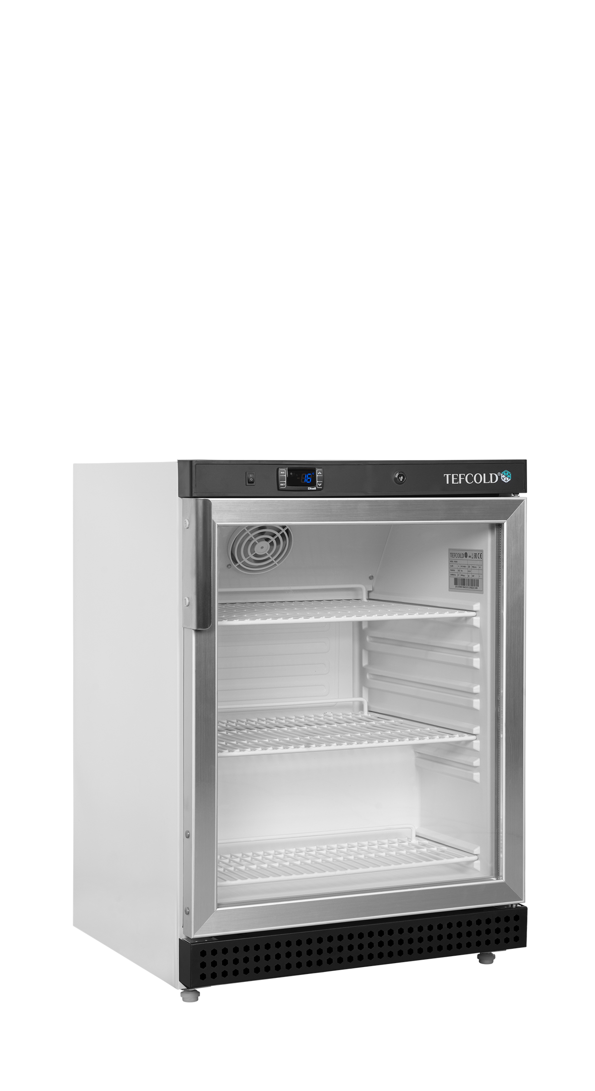 Tefcold Glass Door Merchandiser 119L, Glass Door, +2 to +10°C – UR200G
