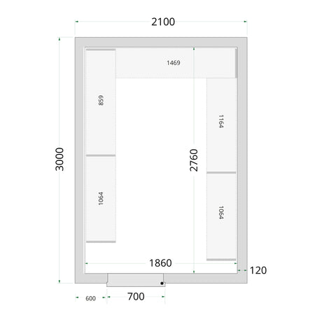 Cold Room Panels - Cold Room 210x300x220