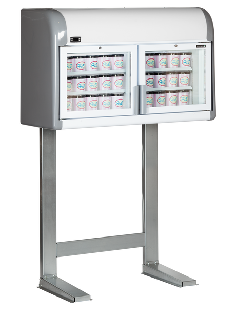 Tefcold Top Case Freezer 170L, 2-Door Glass, -23 to -18°C – MTF Mini – image 2