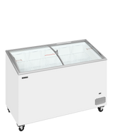 Sliding Curved Glass Lid Chest Freezer - IC402SCEB