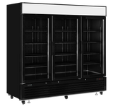 Glass Door Display Freezer - LGF7500 Black