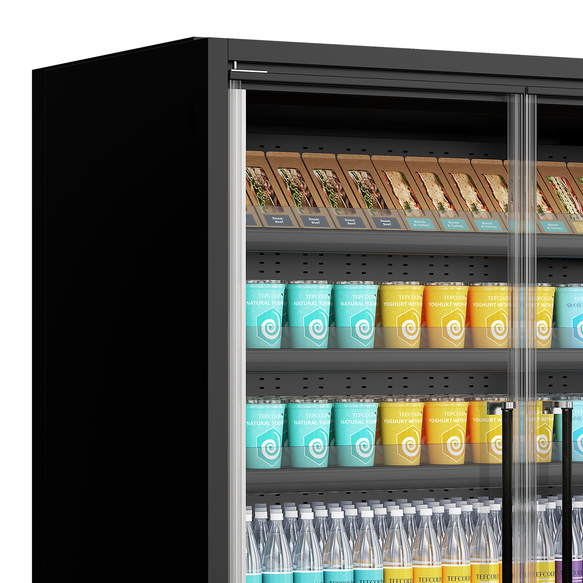 Multideck With Doors - Galaxy+ GP14FGD Black