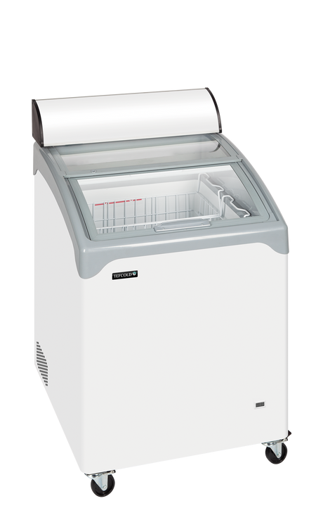 Tefcold Sliding Curved Glass Lid Chest Freezer 115L, -24 to -14°C – NIC101CP