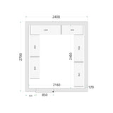 Coldroom Panels 120 mm - Cold Room 240x270x220 WD