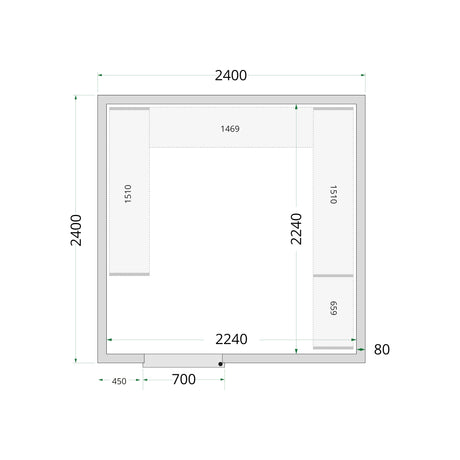 Cold Room Panels - Cold Room 240x240x220