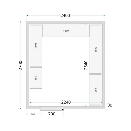 Cold Room Panels - Cold Room 240x270x220