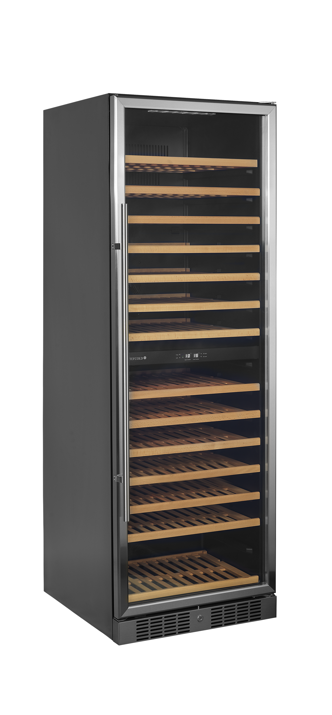 Tefcold Wine Cooler 350L, Glass Door, +5 to +10 / +10 to +18°C – TFW400-2S