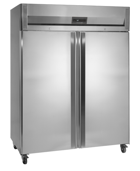 Tefcold Gastronorm Upright Freezer 954L, 2-Door Solid, -22 to -18°C – RF1420C