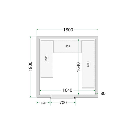 Cold Room Panels - Cold Room 180x180x220
