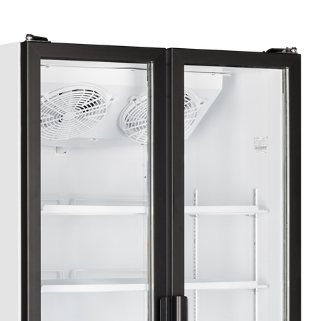 Tefcold Glass Door Merchandiser 535L, 2-Door Glass, +2 to +10°C – FS890H – image 3