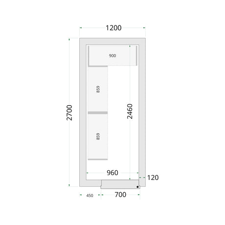 Cold Room Panels - Cold Room 120x270x220