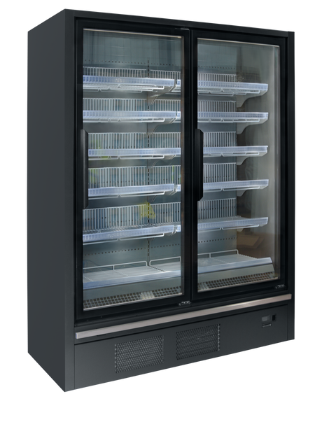 Tefcold Glass Door Freezer 966L, 2-Door Glass, -21 to -18°C – Galaxy+ GPF2D EHA