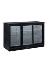 Tefcold Backbar Cooler 288L, 3-Door Sliding Glass, +2 to +10°C – DB302S