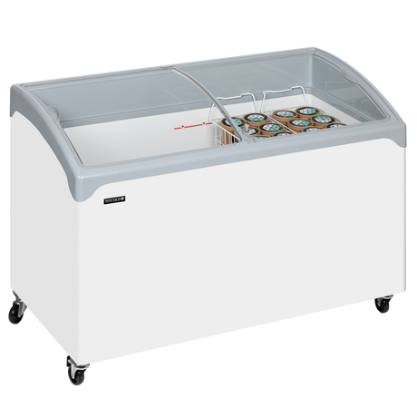 Tefcold Sliding Curved Glass Lid Chest Freezer 298L, -24 to -14°C – NIC400SCEB LED – image 2