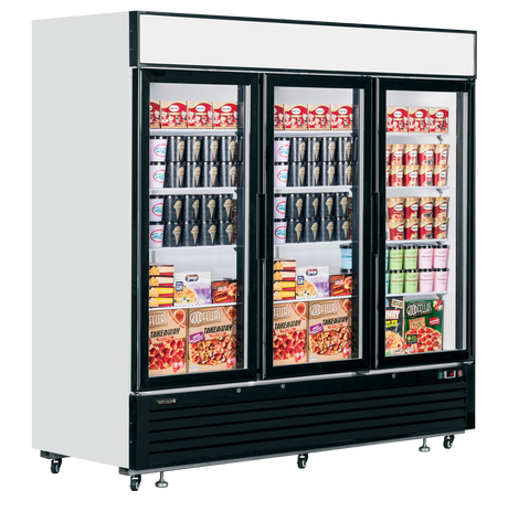 Tefcold Glass Door Display Freezer 1436L, 3-Door Glass, -25 to -14°C – LGF7500 – image 2