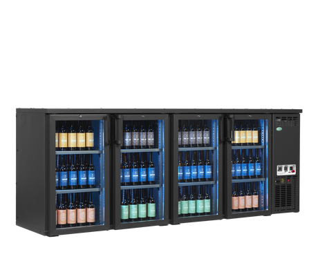 Serrco High-End Backbar Cooler 574L, 4-Door Glass, +2 to +10°C – SCL-2222GMU+ – image 2