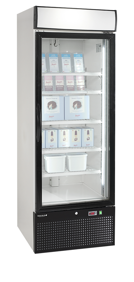 Tefcold Glass Door Display Freezer 412L, Glass Door, -24 to -12°C – NF2500G – image 2
