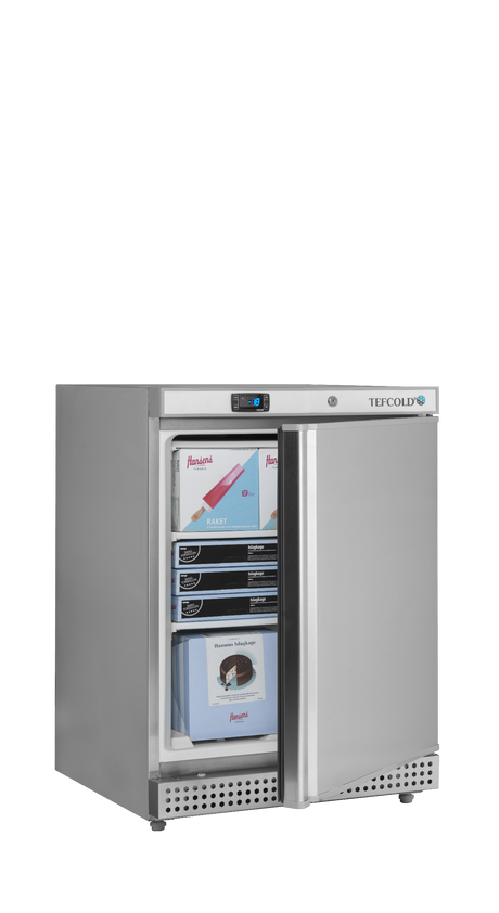 Tefcold Undercounter Freezer 120L, Solid Door, -24 to -10°C – UF200S – image 2
