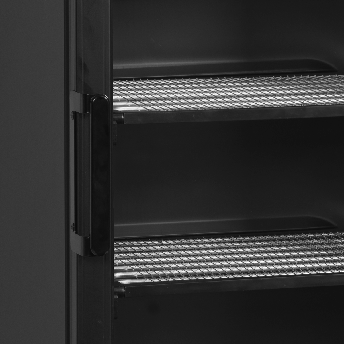 Glass Door Freezer - UFSC371GCP Black