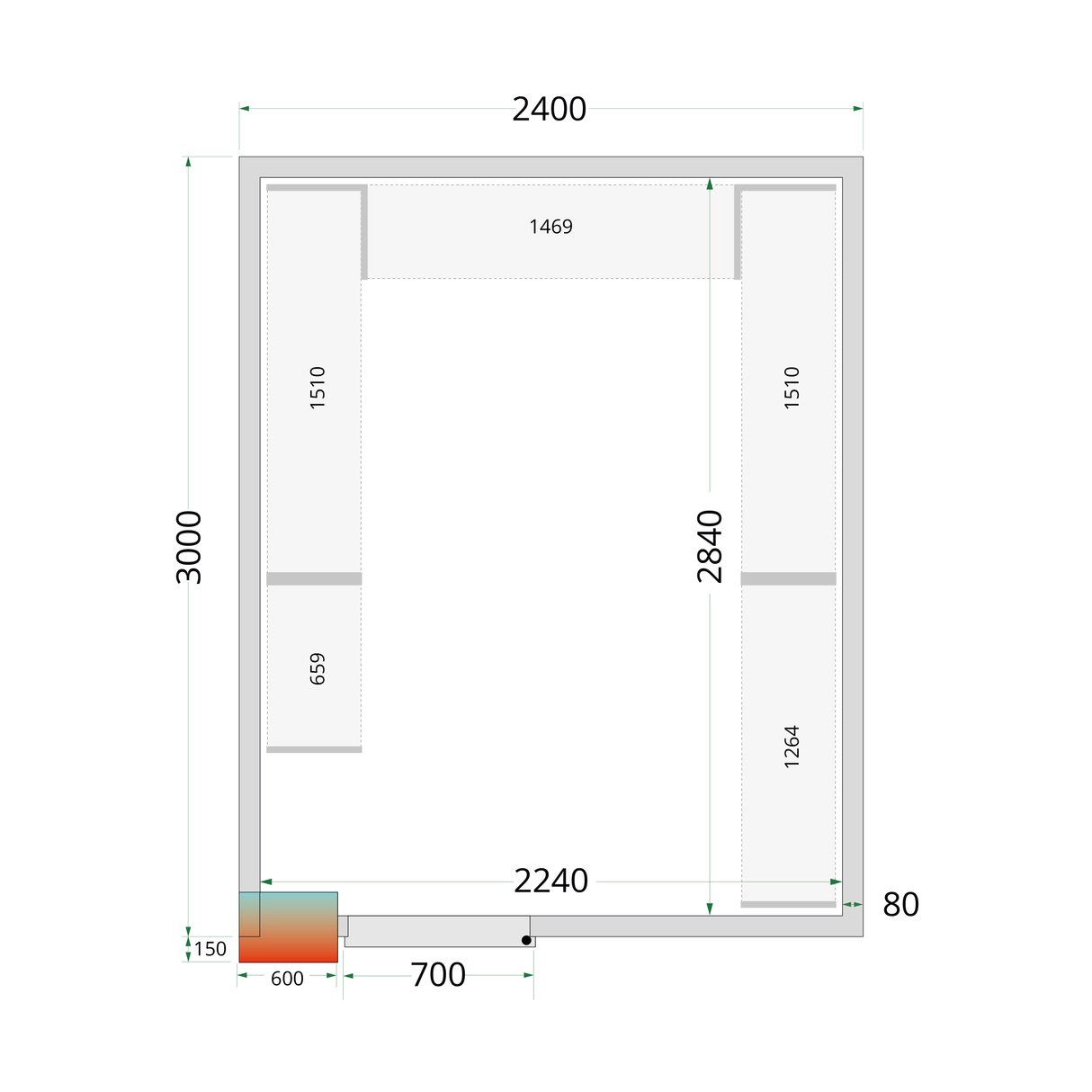 - - CRPF2430 - Shelf Rack System Kit