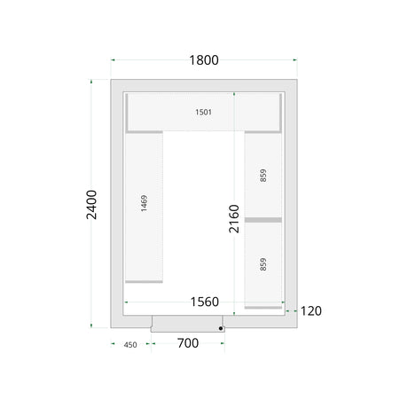 Cold Room Panels - Cold Room 180x240x220