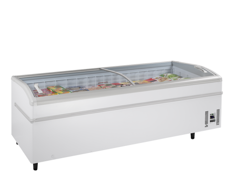 Tefcold High Vision Supermarket Freezer 750L, -24 to -18°C – SUPER 250DE White