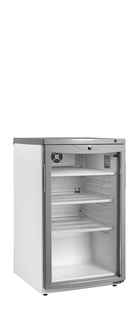 Tefcold Undercounter Chiller 105L, Glass Door, +2 to +10°C – BC145