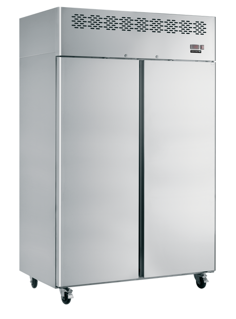 Tefcold Gastronorm Upright Freezer 940L, 2-Door Solid, -22 to -17°C – CAF1250