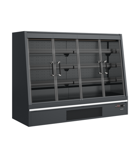 Tefcold Low-Height Multideck 540L, Glass Door, -1 to +5°C – Galaxy+ GPL20FGD A