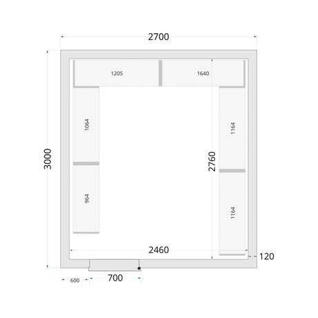 Cold Room Panels - Cold Room 270x300x220