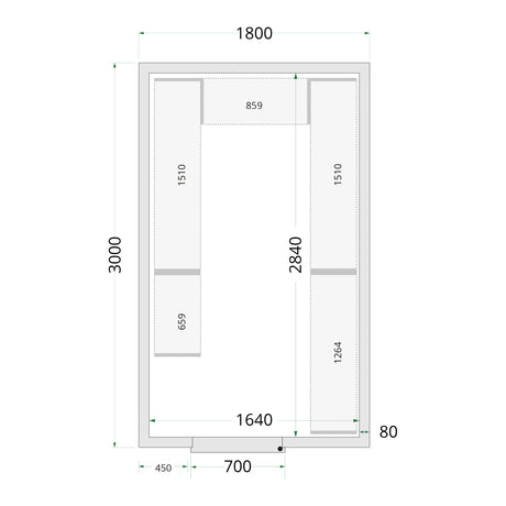 Cold Room Panels - Cold Room 180x300x220