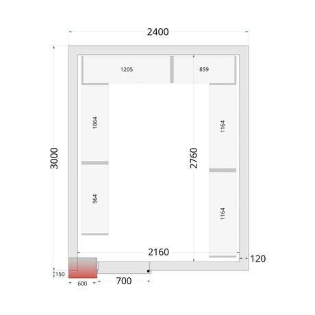 Tefcold CRNF2430 – Shelf Rack System Kit