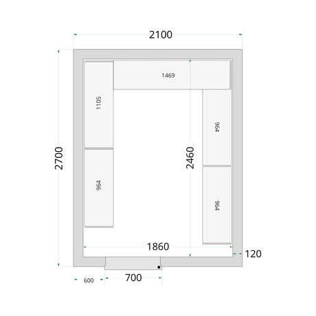 Cold Room Panels - Cold Room 210x270x220