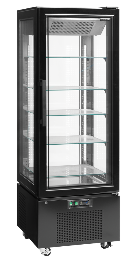 Tefcold Glass Display Freezer 248L, Glass Door, -25 to -18°C – UPD400F