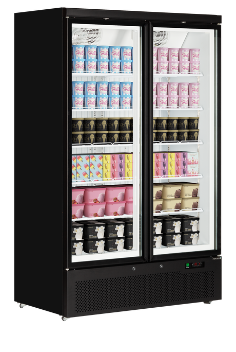 Tefcold Display Freezer 702L, 2-Door Glass, -18 to -22°C – Atom Maxi F2DB – image 2
