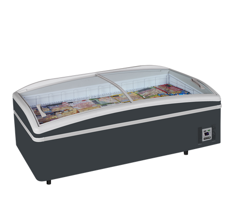 Tefcold High Vision Supermarket Freezer 430L, -24 to -18°C – SUPER 200HC DE RAL7016
