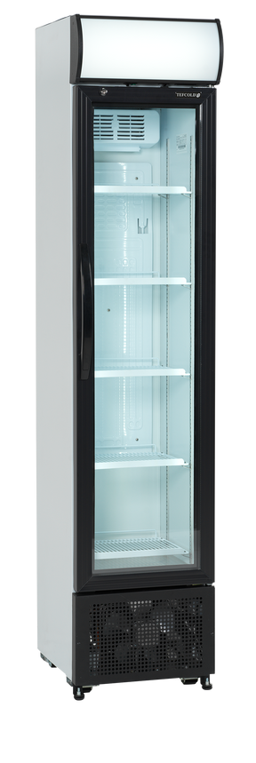 Tefcold Slimline Glass Door Merchandiser 116L, Glass Door, +2 to +12°C – FSC175H