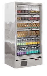 Tefcold Multideck with Doors 472L, 2-Door Glass, -1 to +5°C – Galaxy+ GP10FGD SS