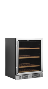 Tefcold Wine Cooler 141L, Glass Door, +5 to +18°C – TFW200-S