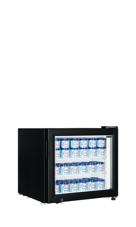 Tefcold Glass Door Display Freezer 48L, Glass Door, -24 to -12°C – UF50G Black – image 2