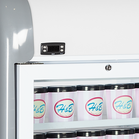 Tefcold Top Case Freezer 170L, 2-Door Glass, -23 to -18°C – MTF Mini – image 4