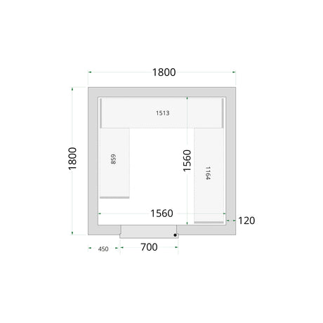 Cold Room Panels - Cold Room 180x180x220