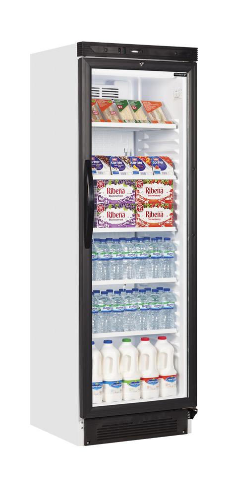 Tefcold Glass Door Merchandiser 347L, Glass Door, +2 to +10°C – SC381 – image 2