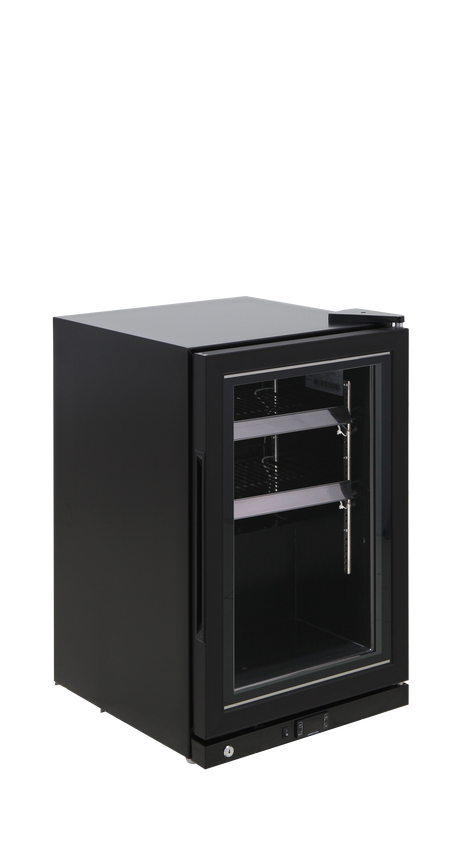 Tefcold Glass Door Display Freezer 80L, Glass Door, -22 to -18°C – UDB-F500V-BB1
