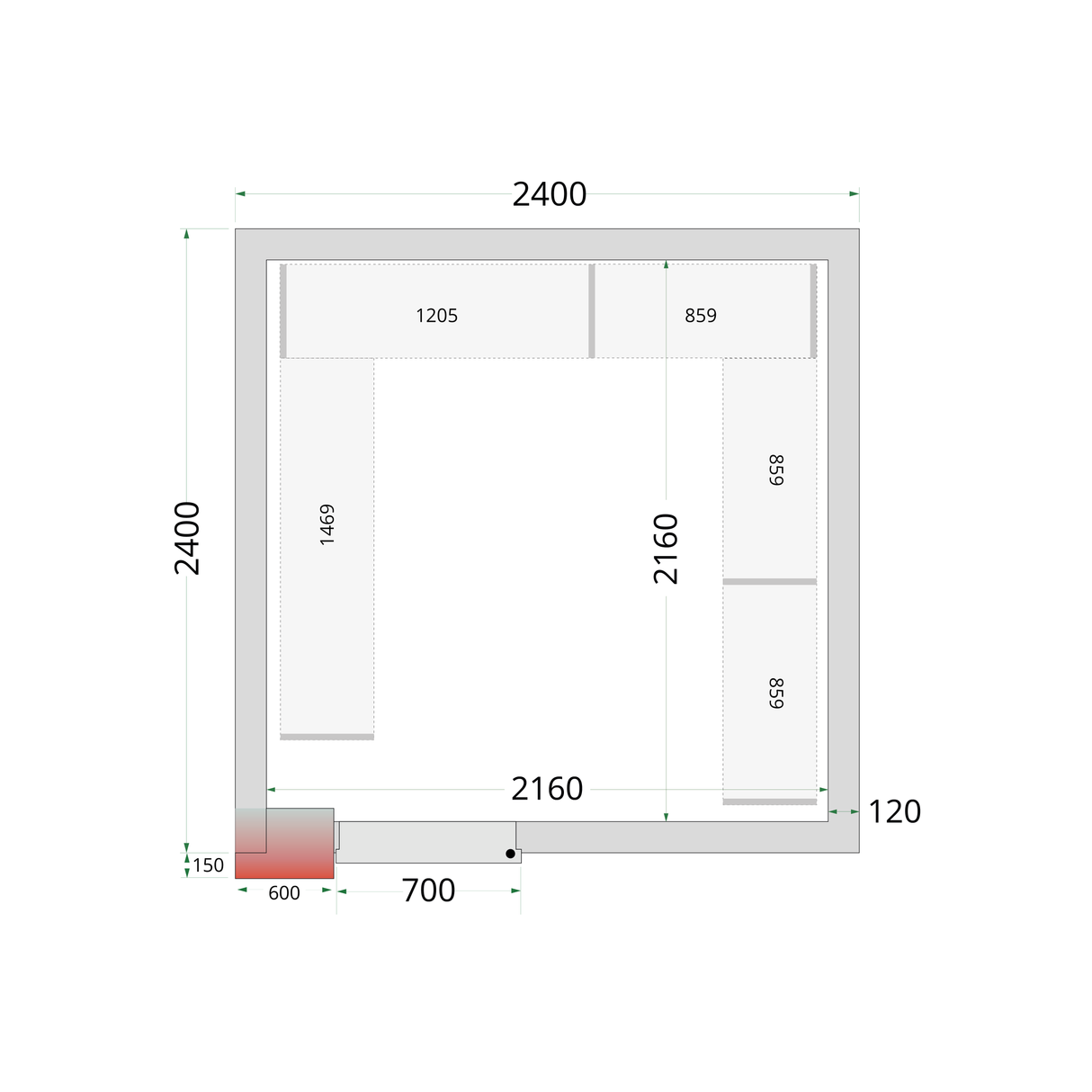 - - CRNF2424 - CRNF2424 Shelf Kit
