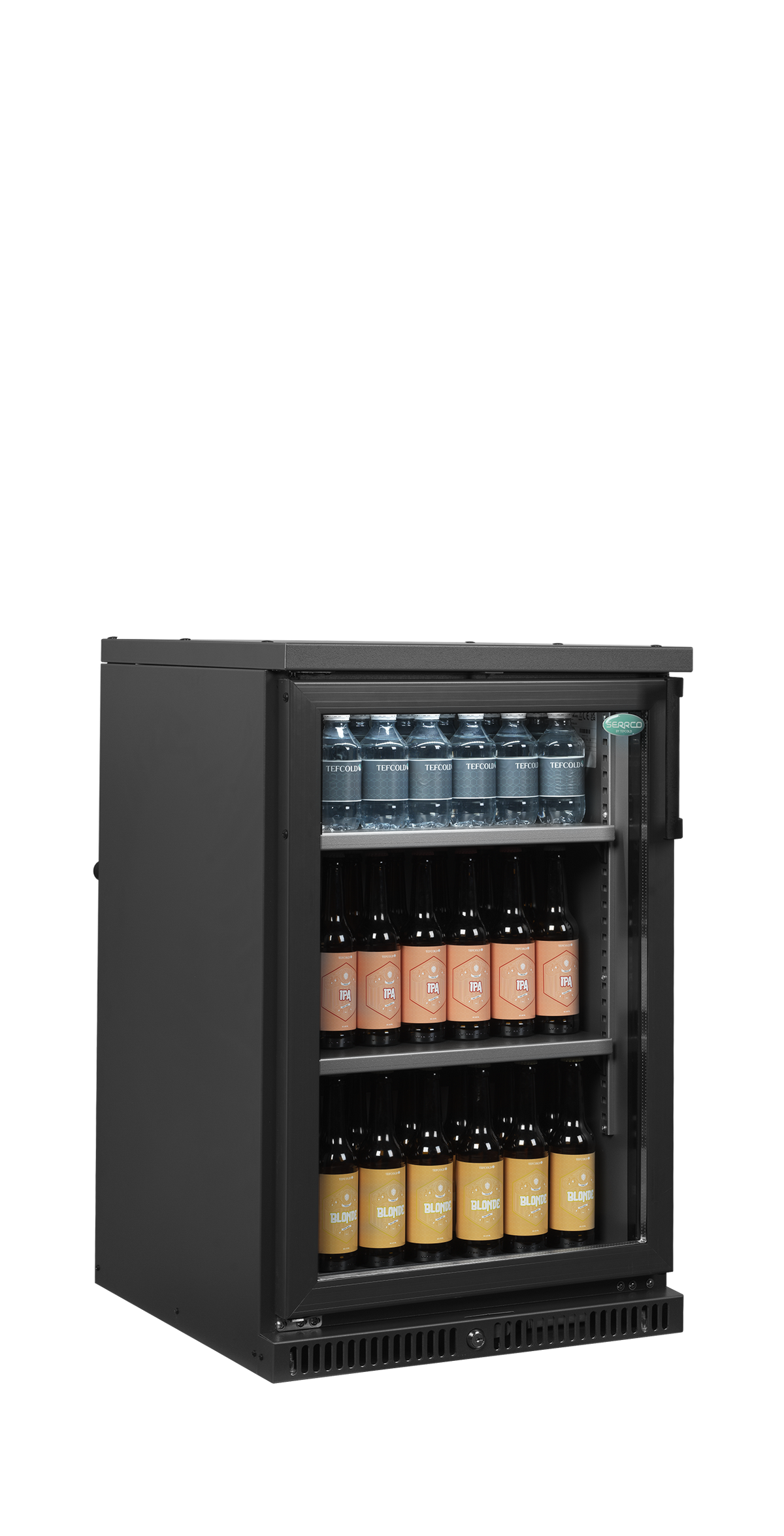 Serrco High-End Backbar Cooler 124L, Glass Door, +2 to +10°C – SGD-120LGE