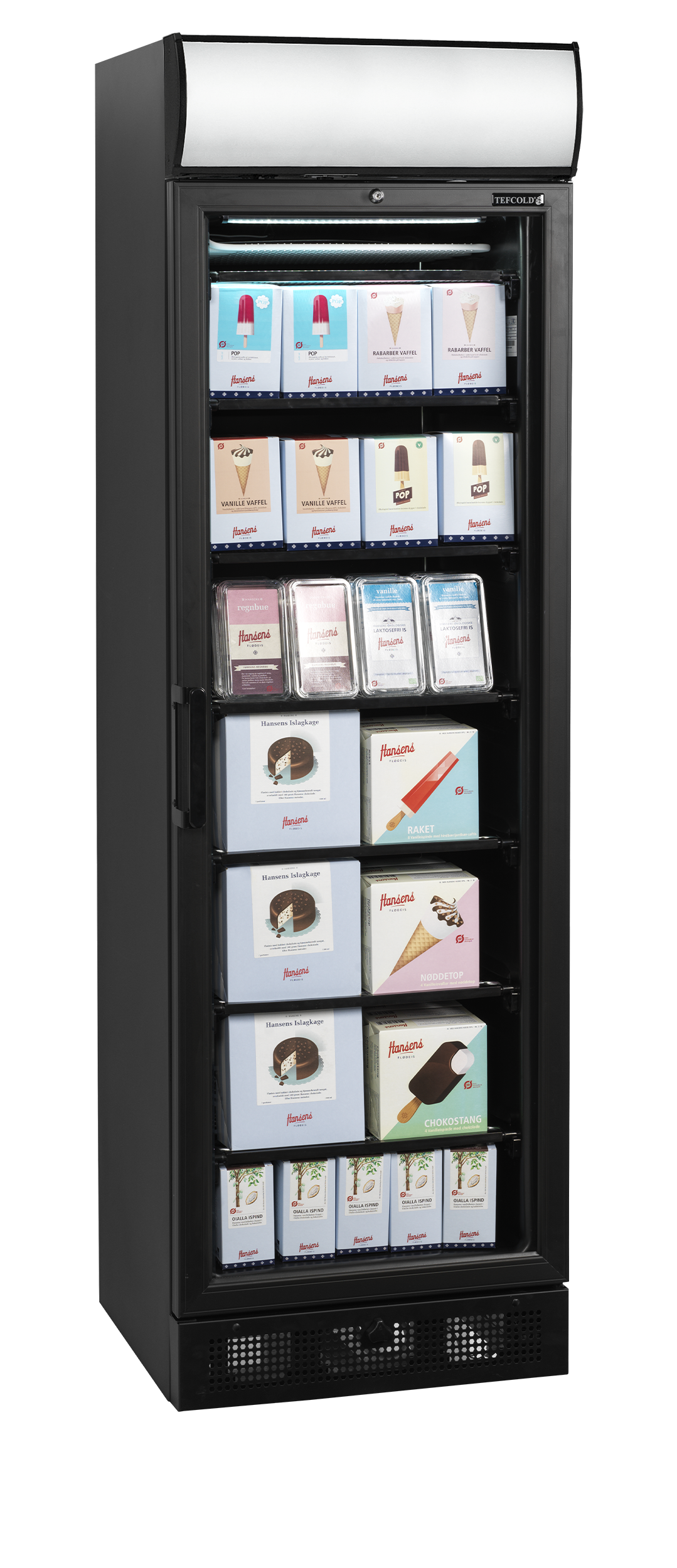 Glass Door Freezer - UFSC371GCP Black