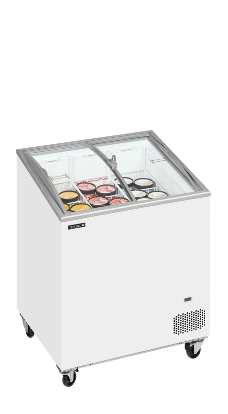 Tefcold Sliding Curved Glass Lid Chest Freezer 157L, -24 to -14°C – IC202SCEB – image 2