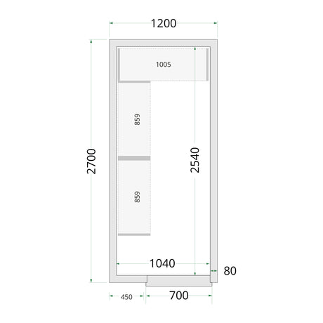 Cold Room Panels - Cold Room 120x270x220