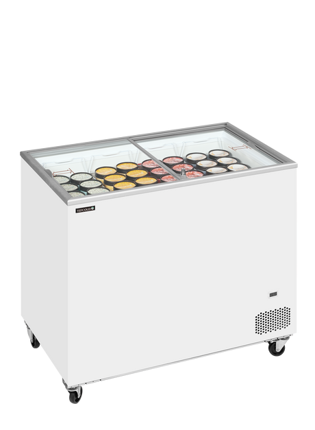 Tefcold Sliding Flat Glass Lid Chest Freezer 255L, -24 to -14°C – IC301SC – image 2